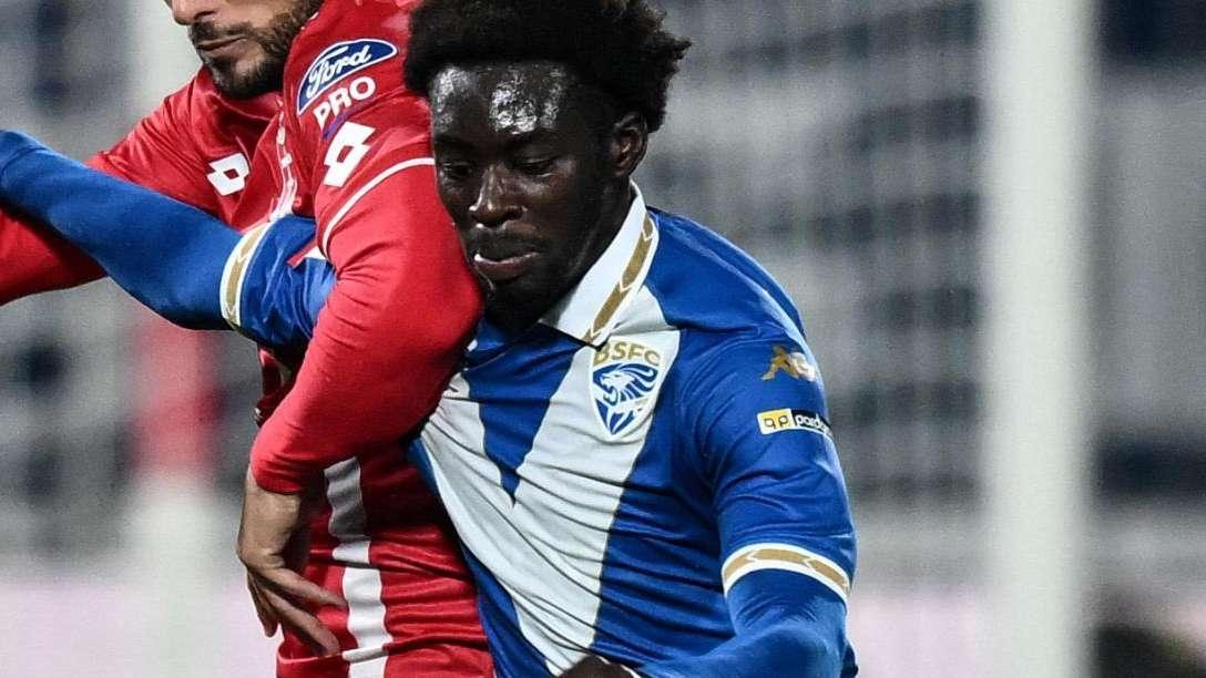 Brescia - Sampdoria, Nuamah al 66' cerca l'incrocio, ma non inquadra lo specchio