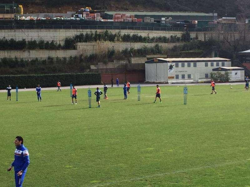 Qui Bogliasco: esercitazioni e partitelle, differenziato per Cigarini. Da domani porte chiuse