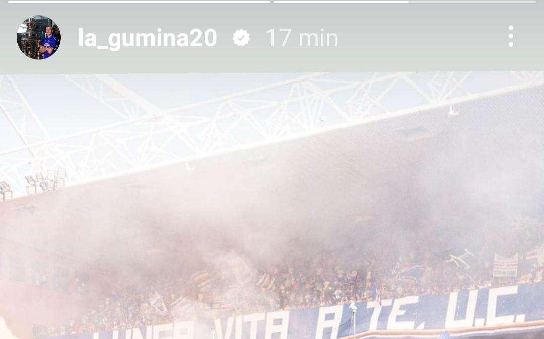 Sampdoria supera il Sudtirol, il post social di La Gumina