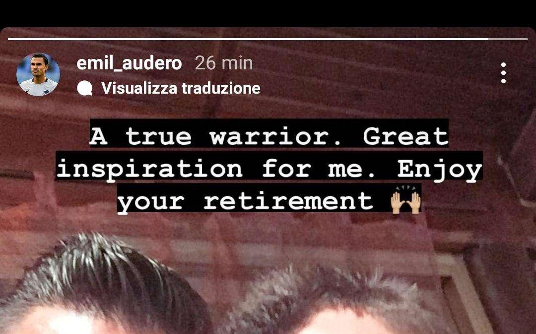Mandzukic si ritira. Audero: "Un vero guerriero, ispirazione per me"