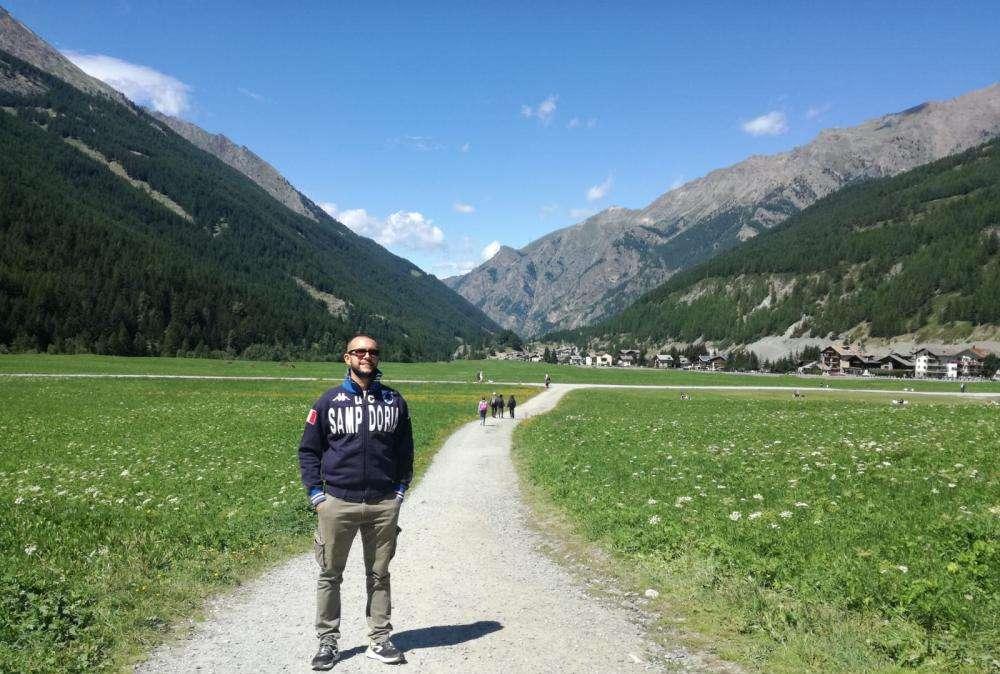 "Bevo e scatto per la Samp": il Ferragosto blucerchiato di Claudio a Cogne