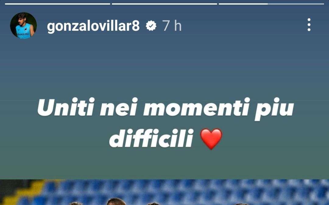 Sampdoria - Ascoli, Villar: "Uniti nei momenti più difficili"