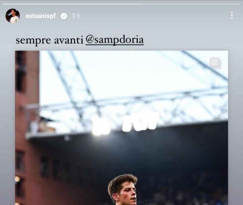 Sampdoria, il messaggio per Pedrola e la risposta dell'attaccante: "Sempre avanti"