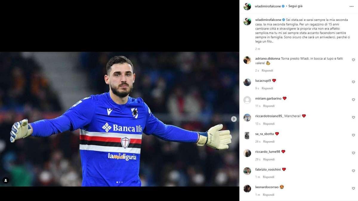 Sampdoria, Falcone: "Sicuro sarà arrivederci, perché ci lega un filo..."