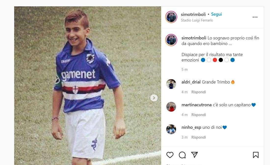 Sampdoria, Trimboli e l'esordio: "Lo sognavo fin da quando ero bambino. Dispiace per risultato"