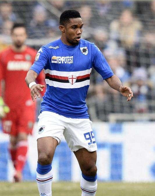 Gli auguri della Samp a Eto'o e Duncan