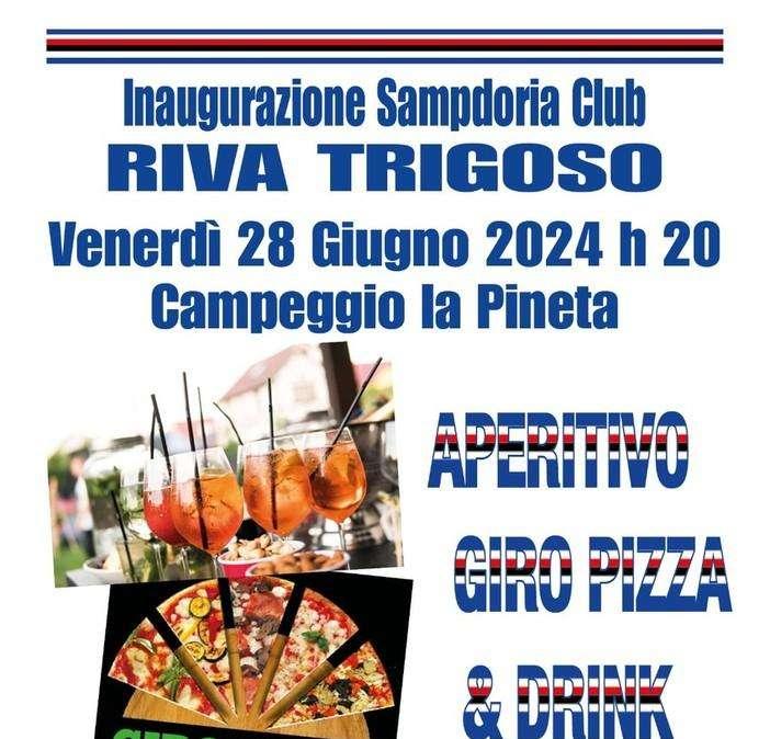 Sampdoria Club Riva Trigoso, il 28 giugno la festa di inaugurazione