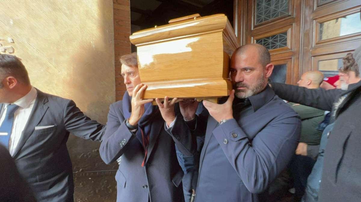 Mancini, Stankovic e Lombardo al funerale di Mihajlovic