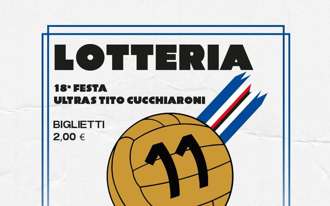 Sampdoria, la lotteria per la 18^ festa Ultras Tito Cucchiaroni