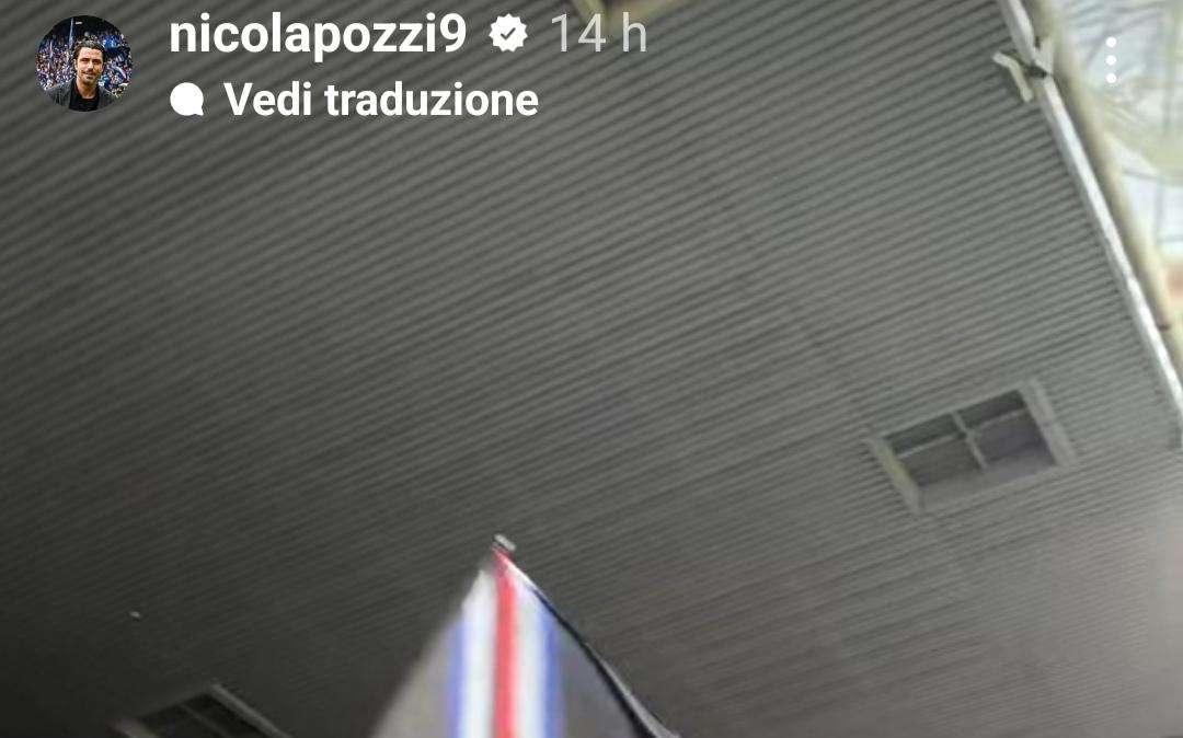 Sampdoria - Salernitana, Nicola Pozzi in Gradinata Sud 
