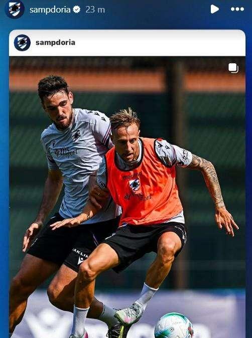 Sampdoria social, le immagini del primo allenamento a Bogliasco di Victor Narro