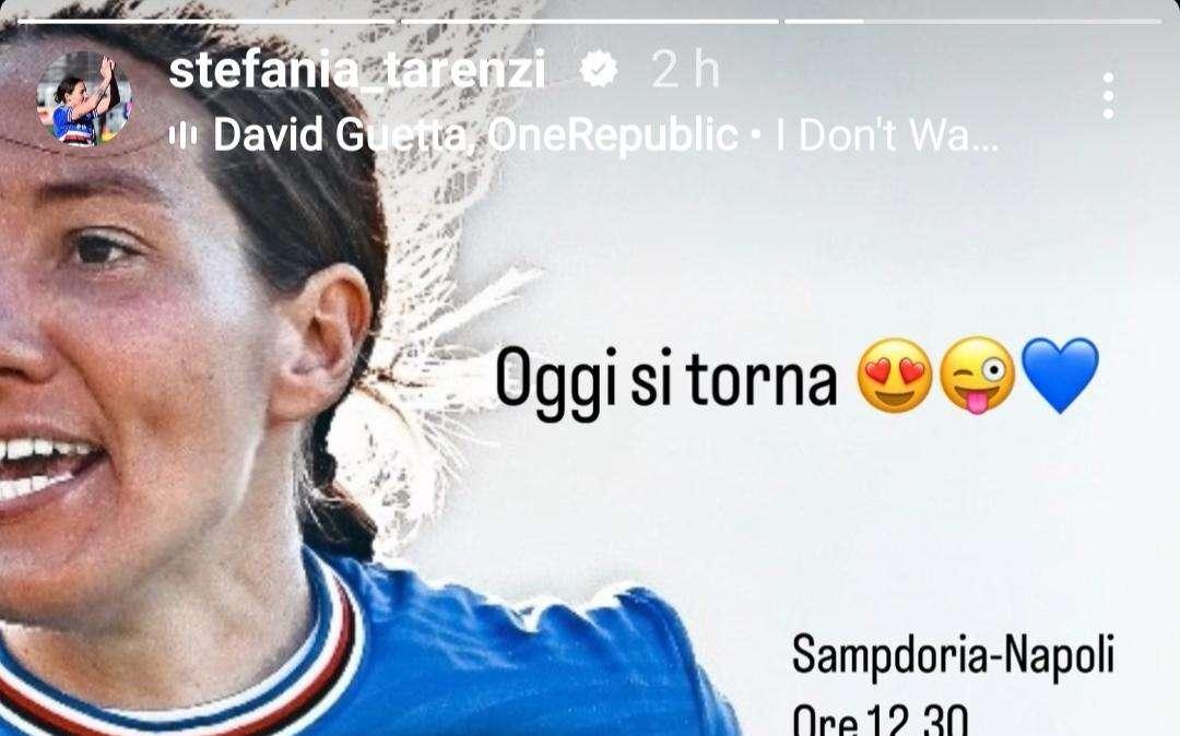 Sampdoria Women, rientro di Tarenzi: "Oggi si torna"