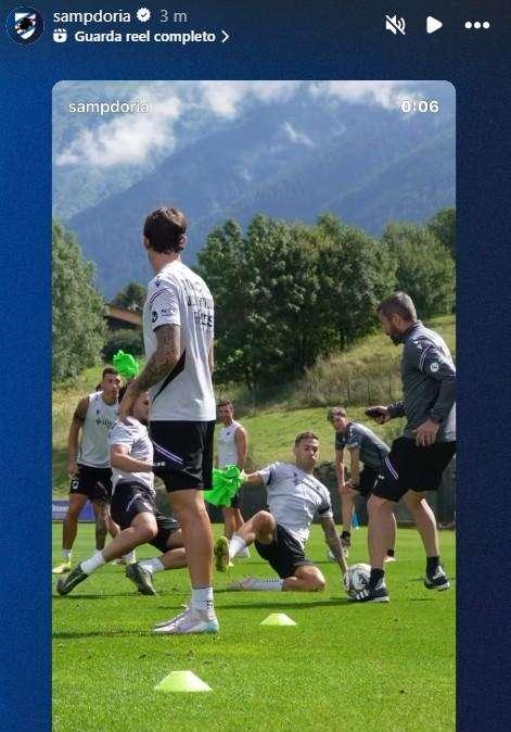 Sampdoria, partitelle e goliardia a Ponte di Legno: Donati “vittima” dei suoi giocatori