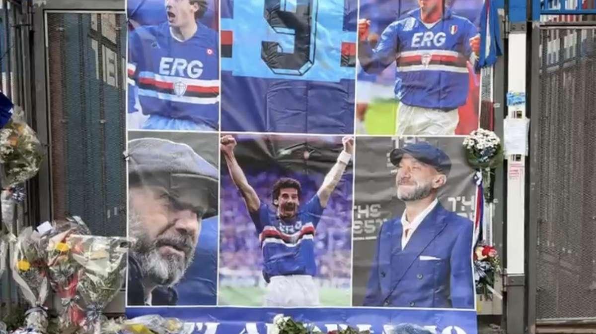 "My name is Luca", la commozione del pubblico che canta il coro per Vialli
