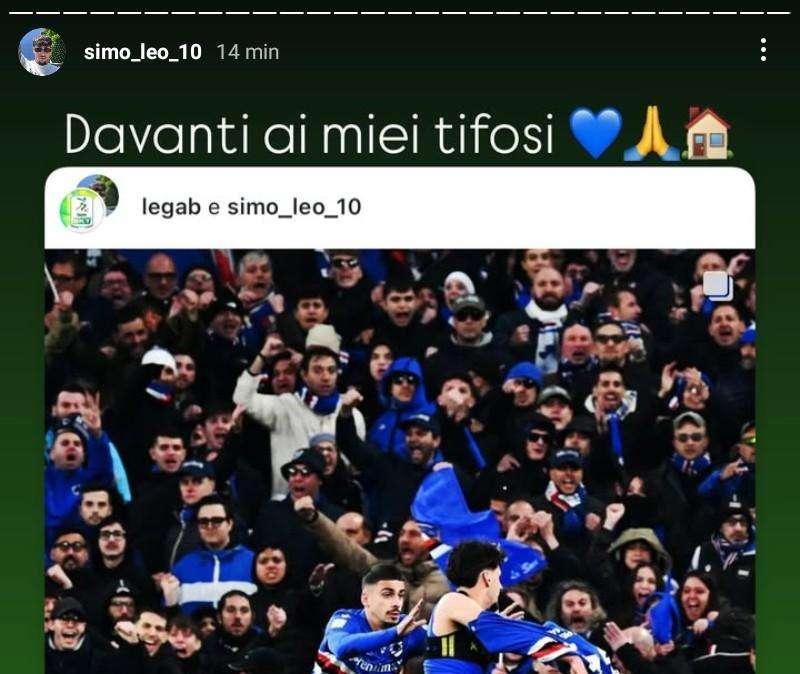 Sampdoria, Lega Serie B celebra Leonardi: "Segnare al 90' davanti ai tuoi tifosi a 19 anni"