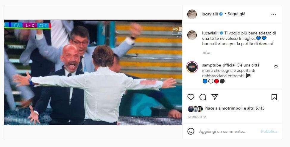 Vialli a Mancini: "Ti voglio più bene adesso di quanto te ne volessi in luglio"