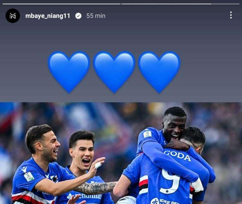 Sampdoria, Niang scalpita per il rientro. Il post social