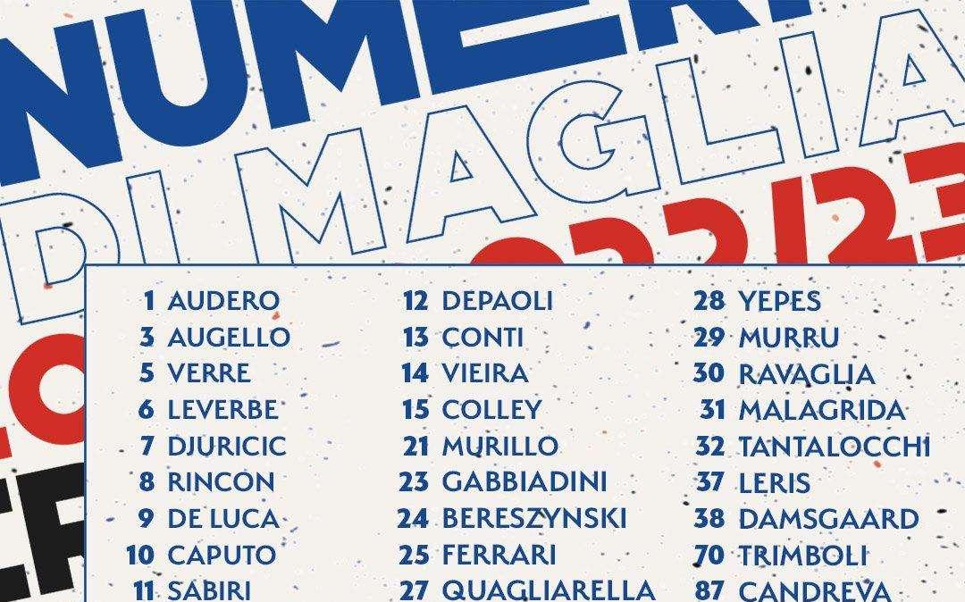 UFFICIALE: Sampdoria, i numeri di maglia per la stagione 2022/23 (FOTO)