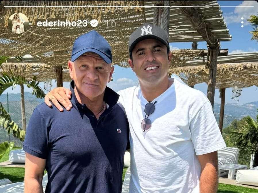 Ex Sampdoria, Eder in Italia: tappa a Genova e visita a mister Iachini