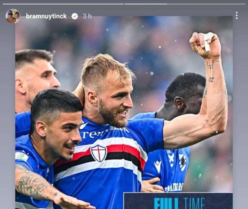 Ex Sampdoria, Nuytinck: "Vittoria molto importante"