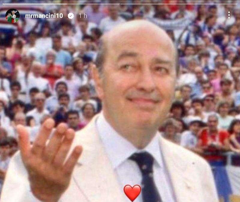 Sampdoria, il pensiero del ct Mancini per Paolo Mantovani