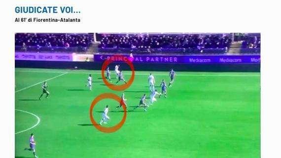 Atalanta, fotogramma goal annullato a Firenze: "Giudicate voi..."