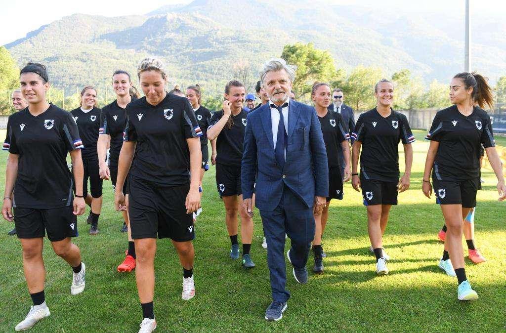 Ferrero in visita alla Samp Women: "Vi dovete divertire, è fondamentale"