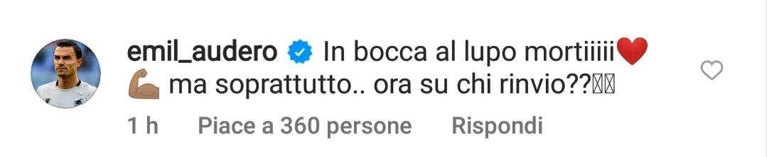 Sampdoria, Thorsby saluta. Audero sui social: "Ora su chi rinvio?"