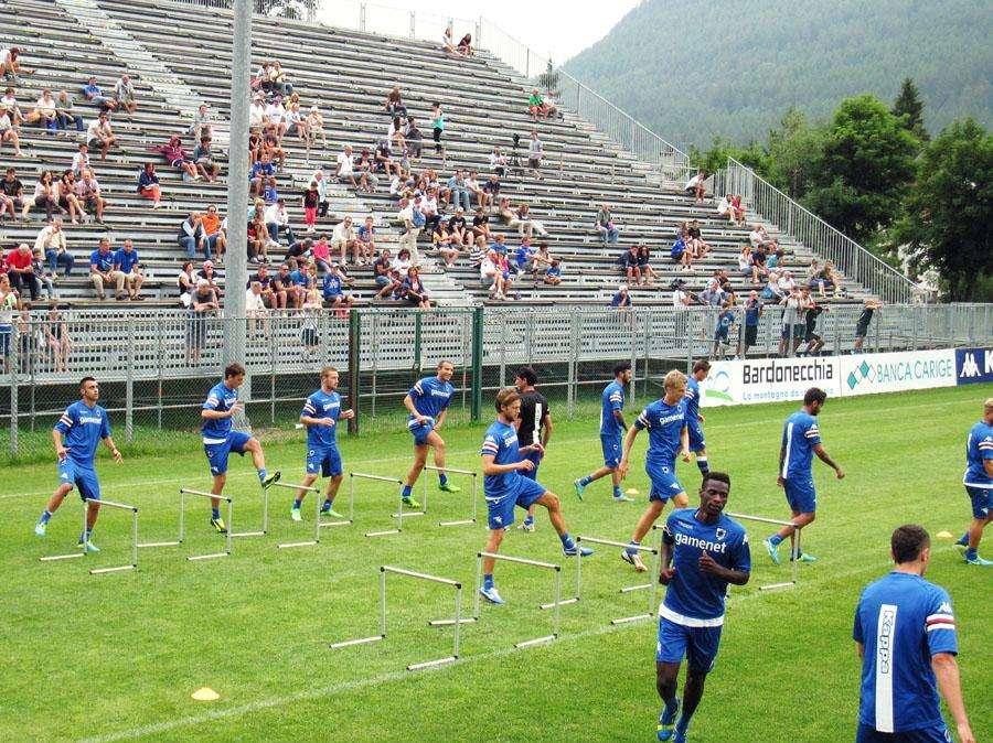 BARDONECCHIA LIVE - Allenamento tattico per la Samp. Domani prima amichevole stagionale
