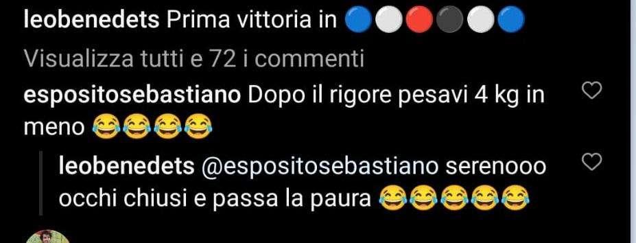 Obiettivi Sampdoria, post social scherzoso di Seb. Esposito rivolto a Benedetti