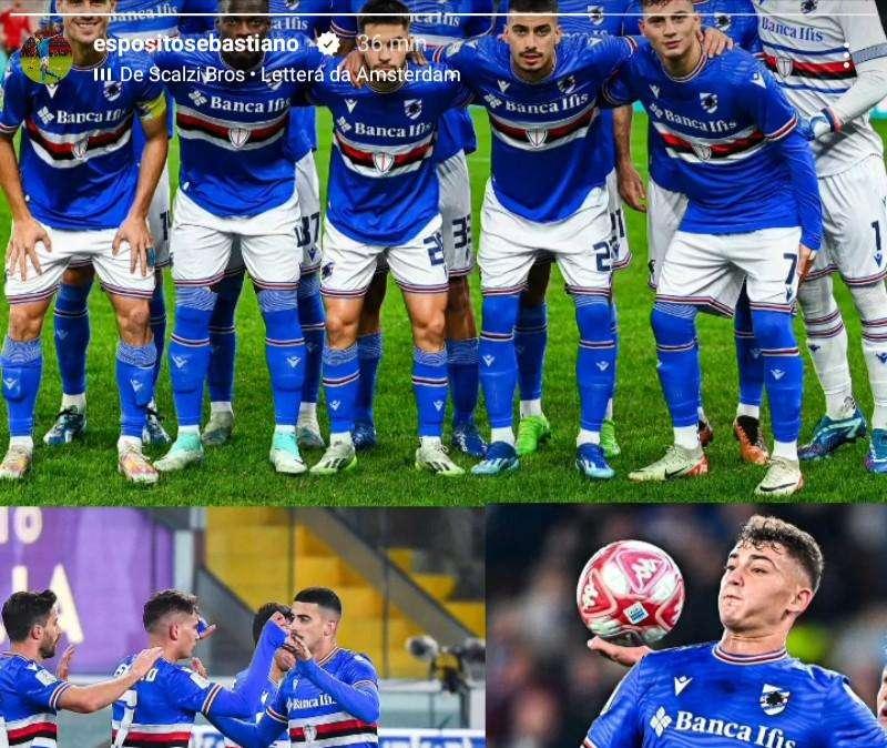 Social Sampdoria, Esposito si gode la vittoria e cita Lettera da Amsterdam