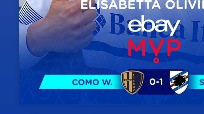 Sampdoria Women, Oliviero MVP. Giordano si complimenta sui social