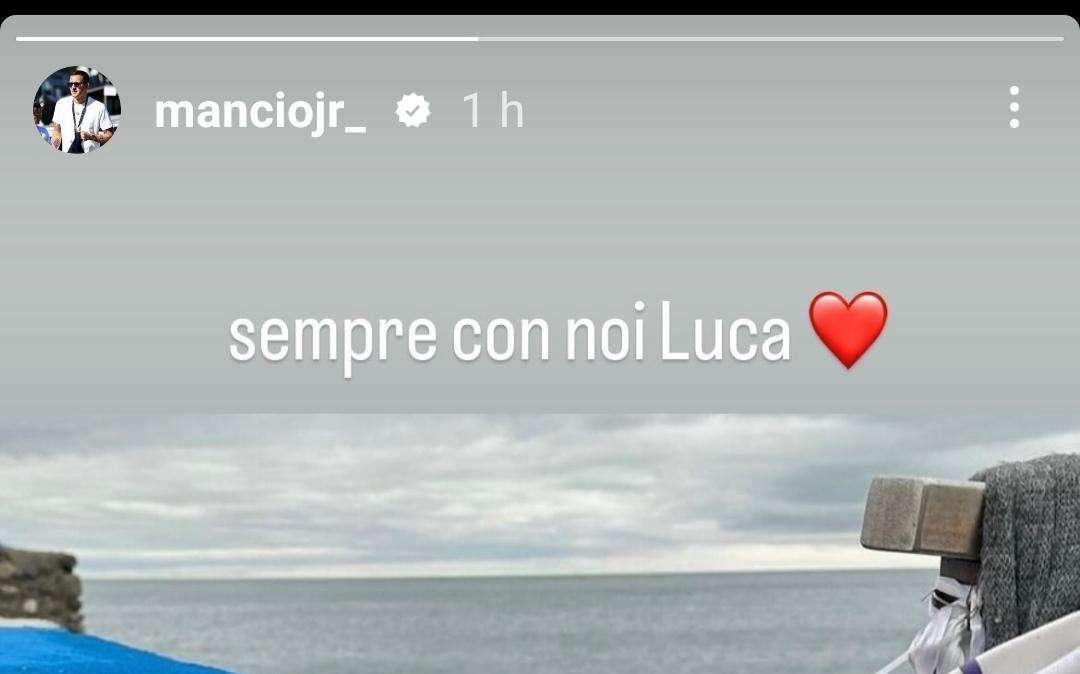 Sampdoria social, A. Mancini: "Sempre con noi Luca"