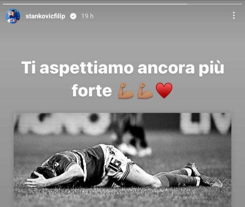 Social Sampdoria, Stankovic incoraggia Borini: "Ti aspettiamo ancora più forte"