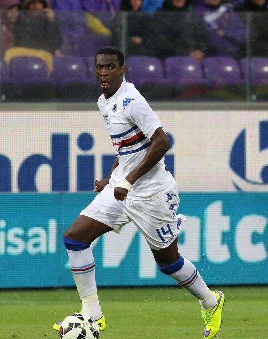 La numero 14 utilizzata da Obiang in Samp-Parma all'asta per l'UNICEF