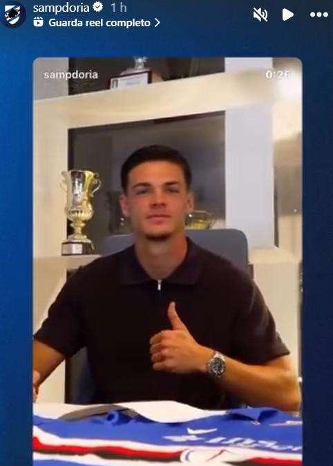 Sampdoria, Çuni manda un messaggio ai tifosi: "Darò tutto per voi"
