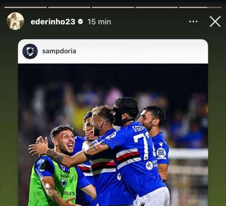 Sampdoria salva, Eder: "Ride bene chi ride ultimo" 