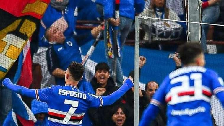 Sampdoria, Esposito scalpita per tornare, la foto social