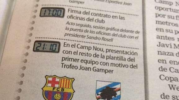 BARCELLONA LIVE - Primo giorno da tifoso blucerchiato in terra catalana