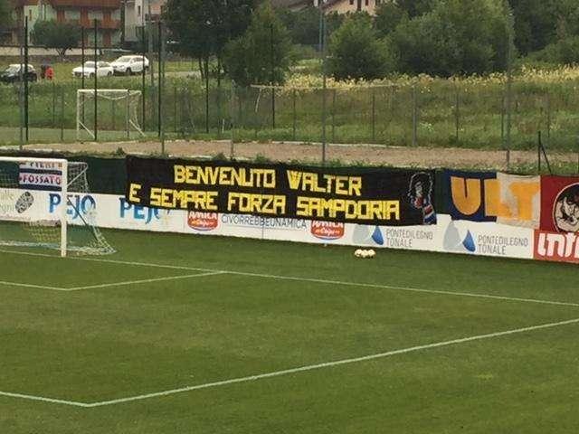 A Temù il benvenuto dei tifosi a Sabatini