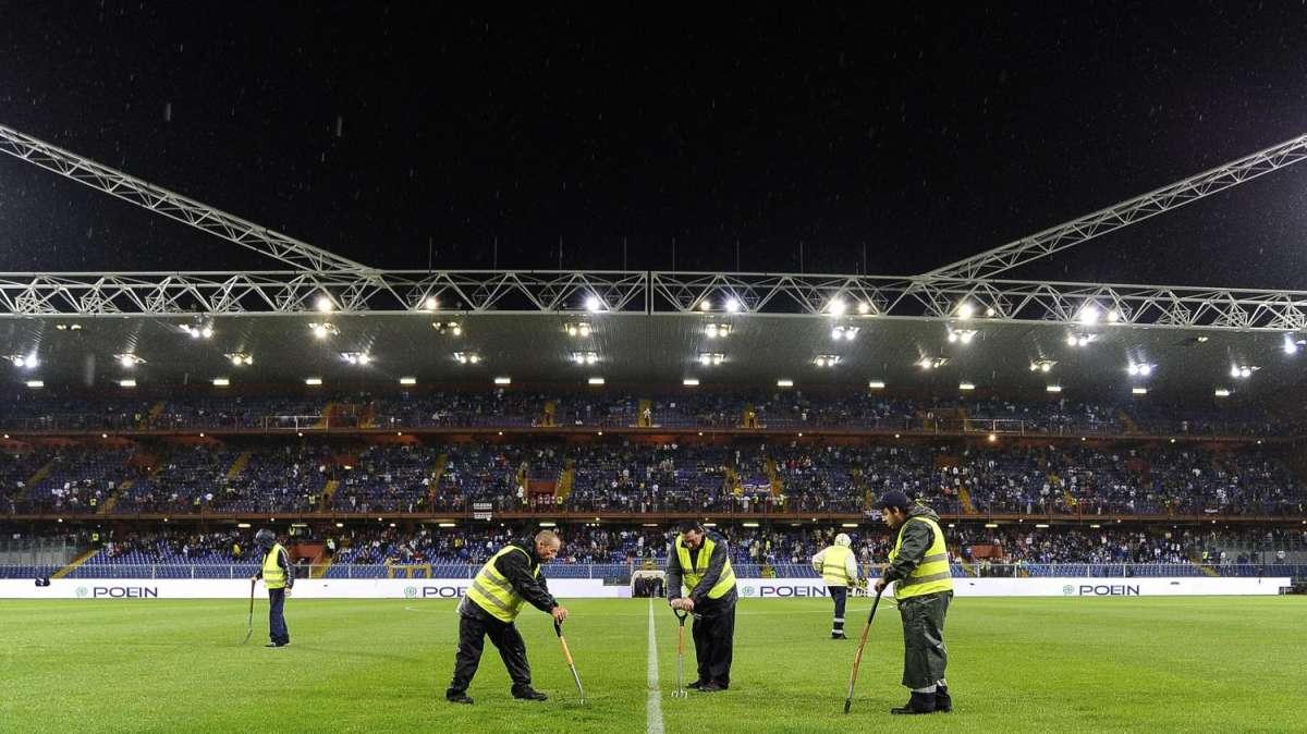 Iniziativa di TIM "Bimbi in campo", in occasione di Sampdoria-Fiorentina