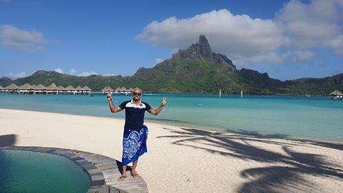 "Bevo e scatto per la Samp": i colori più belli del mondo a Bora Bora