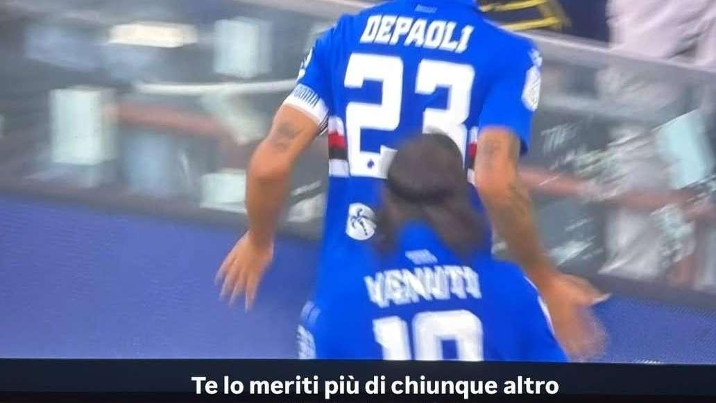 Sampdoria social, Juli si complimenta con Depaoli: "Te lo meriti"