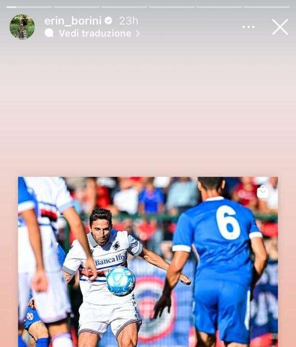 Sampdoria, Borini elogiato dalla moglie sui social: "Ancora un altro gol"