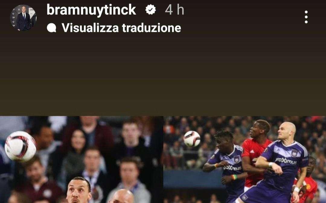 Sampdoria social, amarcord Nuytinck in maglia Anderlecht