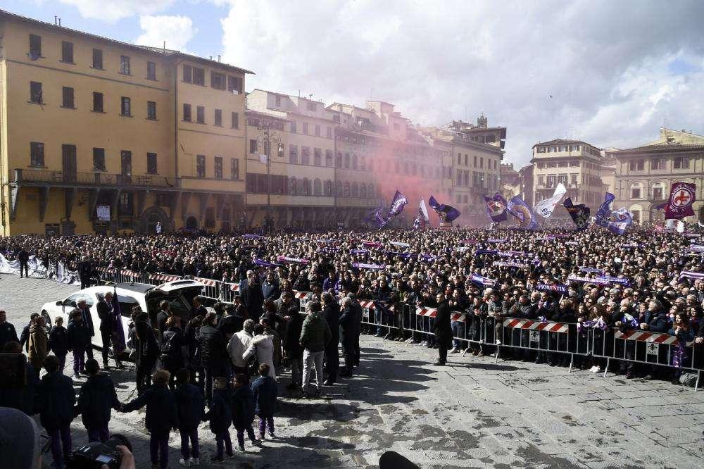 Anche la Samp presente all'ultimo saluto per Astori