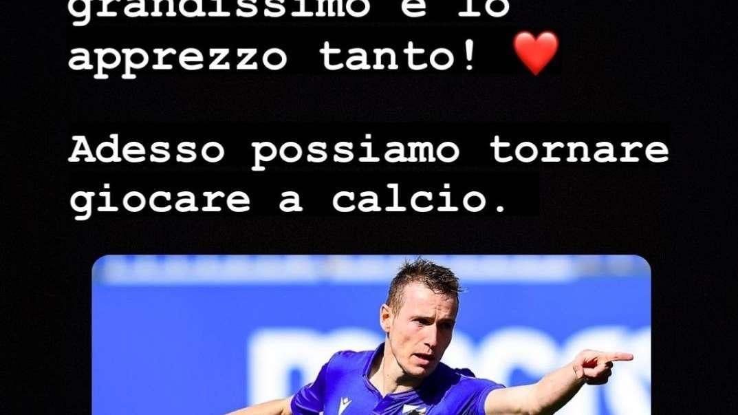 Ex Sampdoria Jankto: "Grazie per il supporto che mi avete dato"