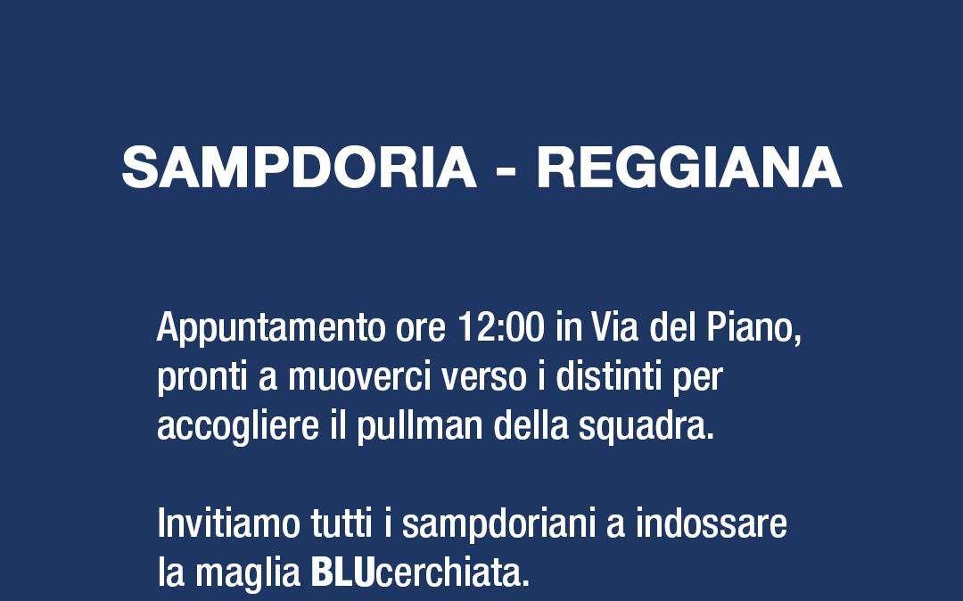 La Sud: "Sampdoria - Reggiana, appuntamento ore 12 in via del Piano"