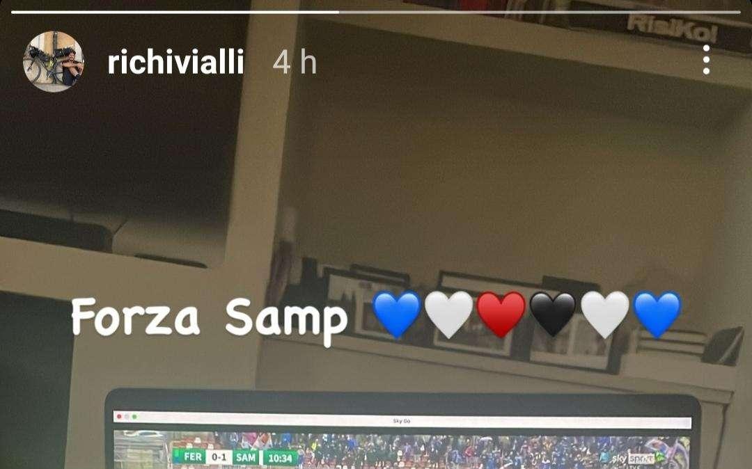 Feralpisalò-Sampdoria, Riccardo Vialli fa il tifo per i blucerchiati