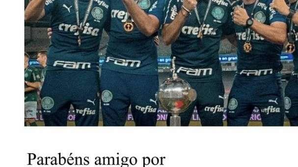 Libertadores: Adrien Silva si congratula con Ferreira